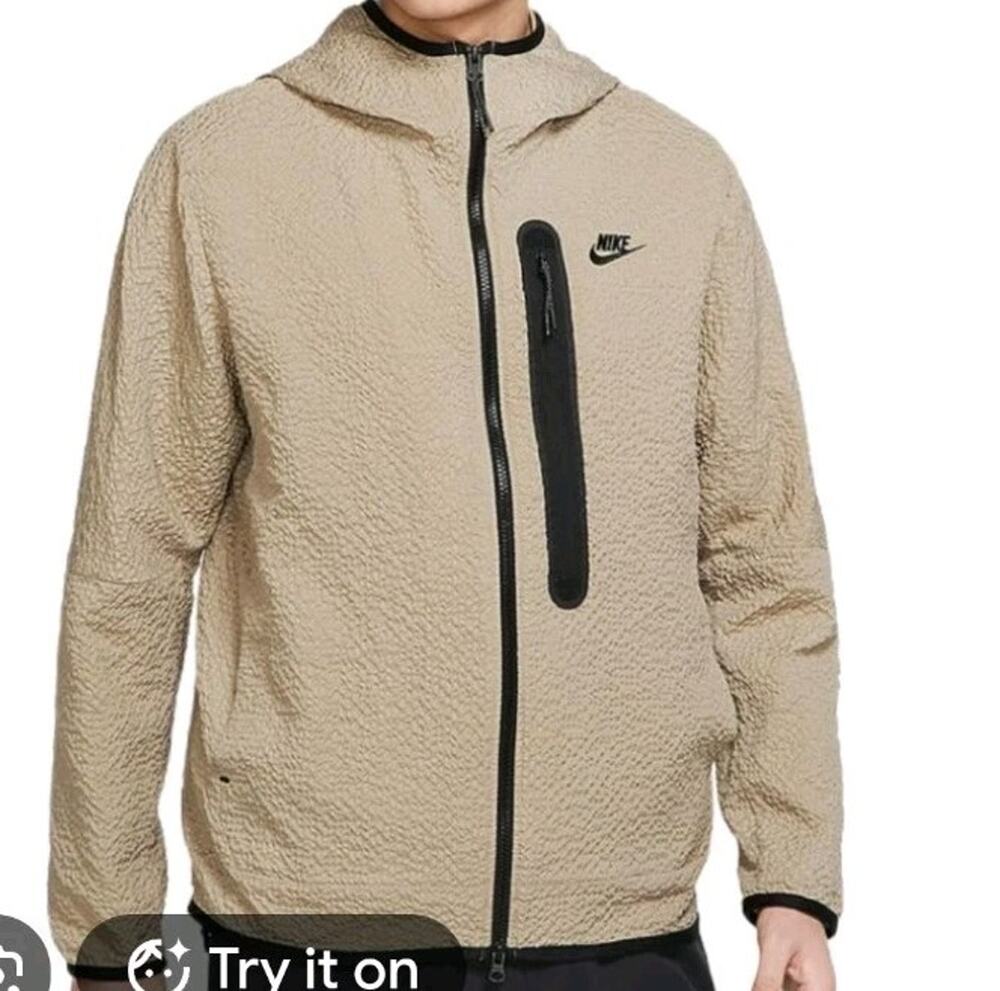 Nike Sportswear Tech Woven Men's Full-Zip Lined Hooded Jacket M